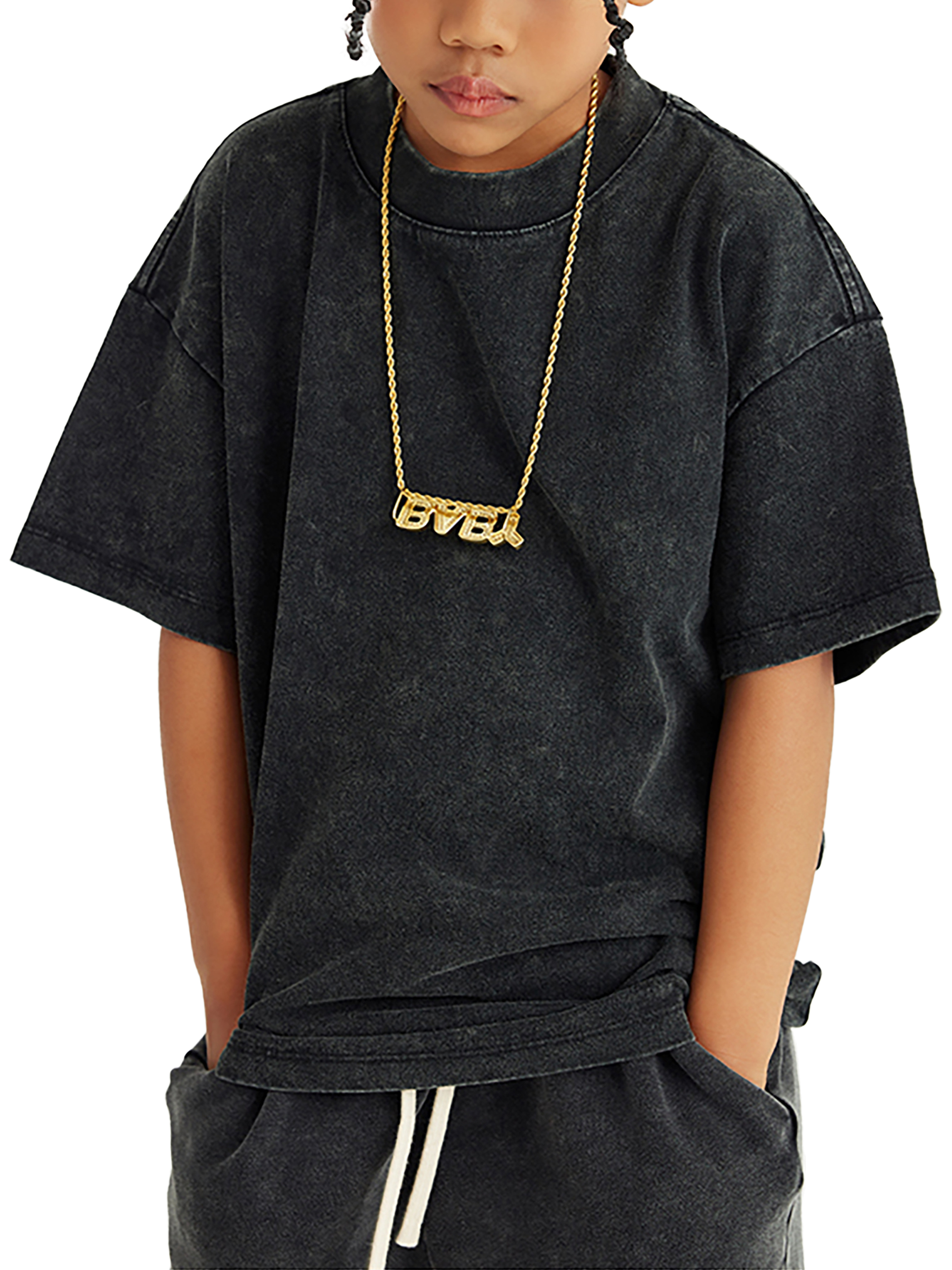 【oan】Snow Vintage Washing Short Sleeve T-Shirt Vintage Snow Washed Short Sleeve Tee, Unisex Loose Fit